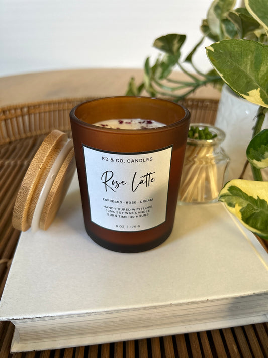 Rose Latte 6oz Non-Toxic Candle