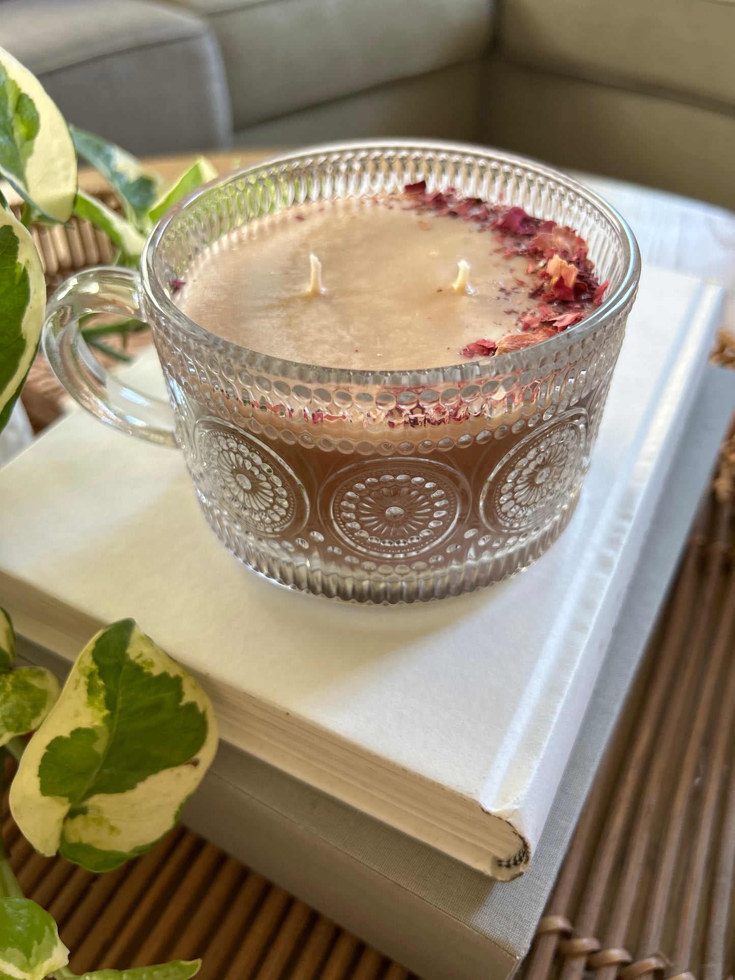 Rose Latte 12oz Non-Toxic Candle