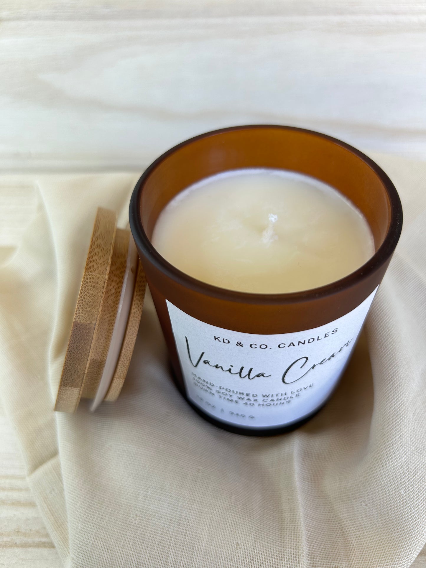 Vanilla Cream 6oz Non-Toxic Candle