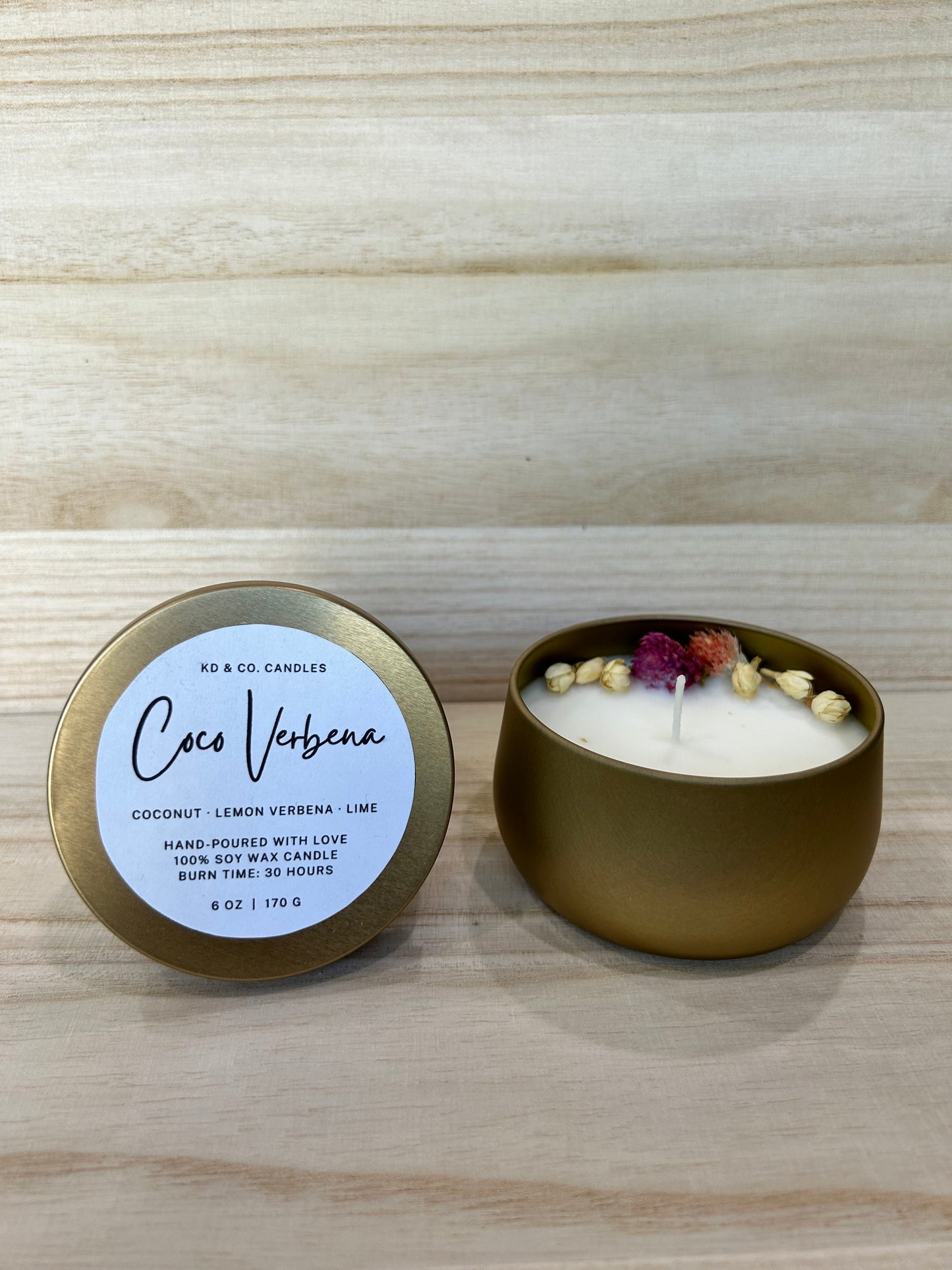 Coco Verbena 6oz Non-Toxic Candle