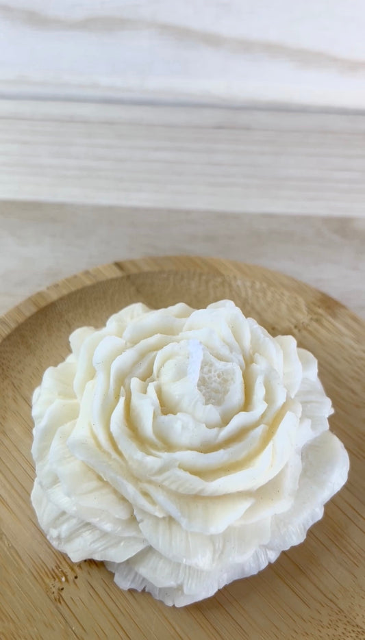 Blooming Peony 4 oz Non-Toxic Pillar Candle